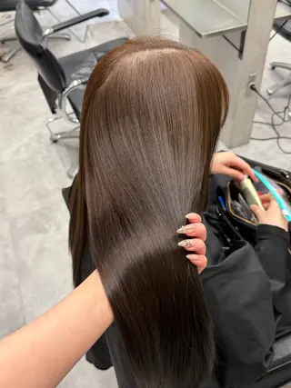 ロング ハイトーン/渋谷 韓国風/Narukaのヘアスタイル