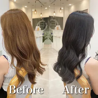 ロング カラー 小柳 公邦のヘアスタイル