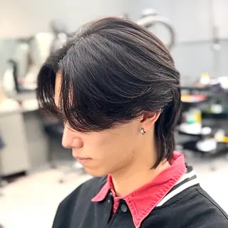ミディアム パーマ メンズ 韓国ヘア🇰🇷 メンズパーマ/つかさのヘアスタイル