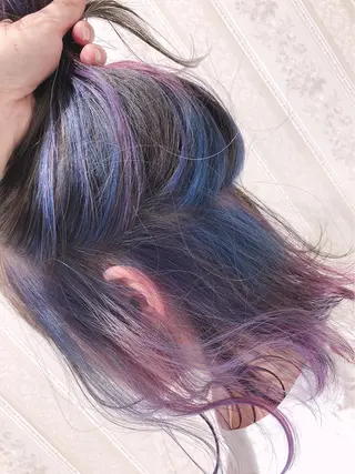 セミロング カラー 杉田 一浩のヘアスタイル