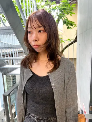 ミディアム カラー ボブ/パーマ 🐕‍🦺Nagiのヘアスタイル