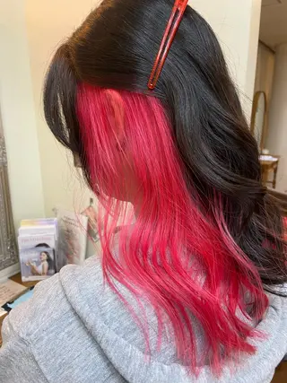 ミディアム 平塚/顔周りレイヤー /寒色/きゅうとのヘアスタイル