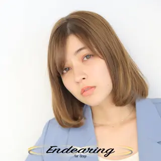ミディアム Endearing 銀座/レイヤーカットのヘアスタイル