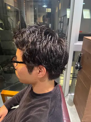 ショート パーマ メンズ loup yunaのヘアスタイル