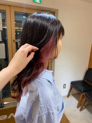 カラー 菅沼 紀世/顔周りレイヤーのヘアスタイル