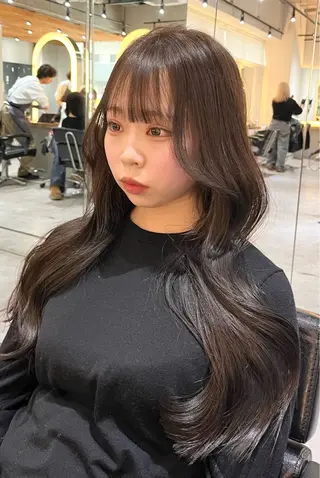 ロング カラー ロングカット/ うる艶カラー/ユイのヘアスタイル