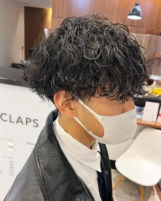 パーマ メンズ Ore🫧タナカマヤ /柔らかい質感カラーのヘアスタイル