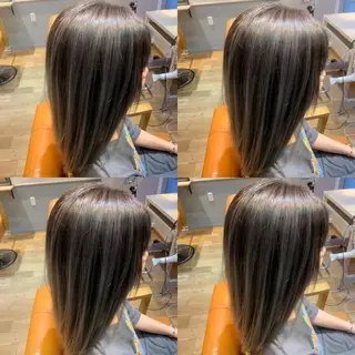 ミディアム ✨縮毛矯正✖︎顔周り レイヤー✨ナカムラのヘアスタイル