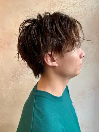 パーマ メンズ 水戸内原🐜 メンズ郡司裕紀のヘアスタイル