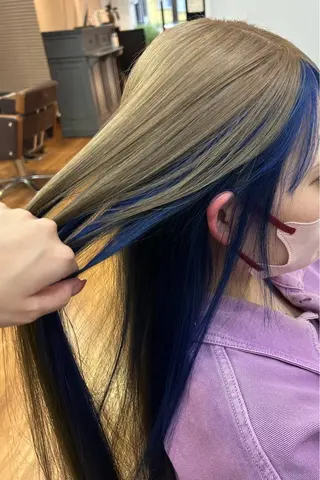 ロング カラー 原田 歩実のヘアスタイル