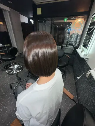 ショート カラー パーマ 髪質改善⭐️縮毛矯正 中野⭐️Rinaのヘアスタイル