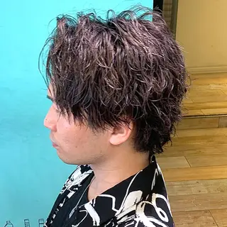 ショート パーマ メンズ メンズパーマ&メンズ 縮毛矯正/平野/渋谷のヘアスタイル