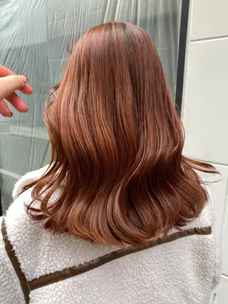 ミディアム カラー ヘアアレンジ 韓国ヘア┊︎レイヤー ┊︎haruka🌙のヘアスタイル