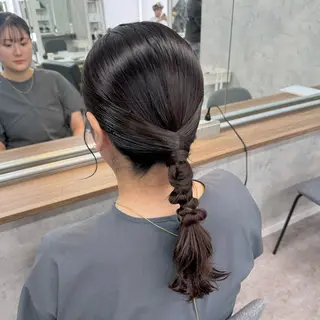 ロング ヘアアレンジ JUNSHIN🦋 ヘアセット／カラーのヘアスタイル