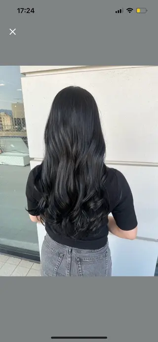 ロング 髪質改善×ブリーチ 無しWカラー🫧天神のヘアスタイル