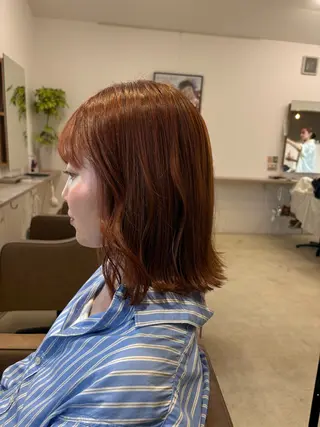 カラー ルプラボウ すぎやまみほのヘアスタイル