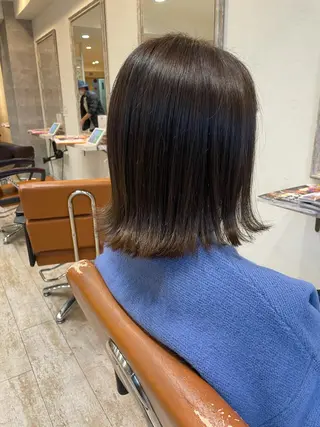 ミディアム カラー 小顔/似合わせカット 杉山莉菜のヘアスタイル