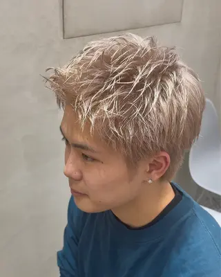ショート カラー メンズ LIBER🫧AKO 🫧メンズのヘアスタイル