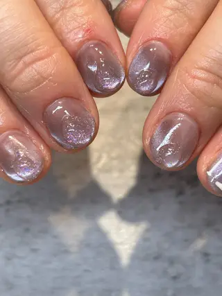 ネイル mellow:ｸﾙﾐ ﹡˖˟༝🎀˖˟ ༝のネイルデザイン