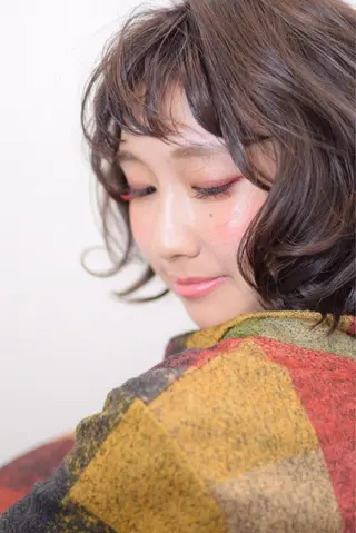 ミディアム 本場韓国ヘア特化 아이비/Aibiのヘアスタイル