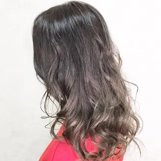 セミロング カラー 竹井 寛喜のヘアスタイル
