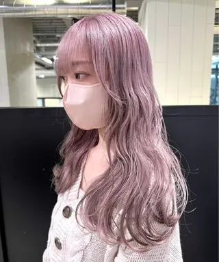 ロング カラー ヘアアレンジ 🧸ブリーチ特化/前 髪/しょうじりか🎀のヘアスタイル
