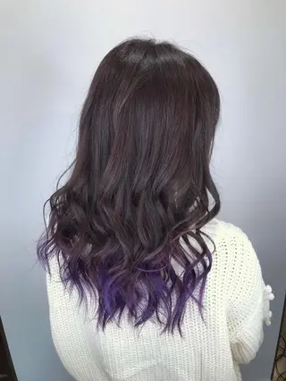 セミロング カラー インナーカラー/ ストレート/奥野洸也のヘアスタイル