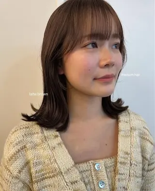 ショート カラー tomu/大名/艶髪 髪質改善/透明感のヘアスタイル