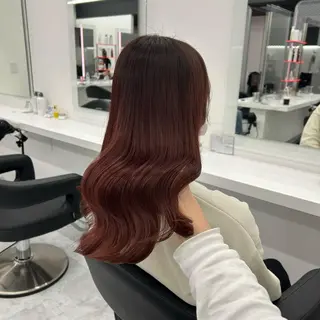 セミロング カラー ヘアアレンジ mai🍑暖色カラー /レイヤー💖のヘアスタイル