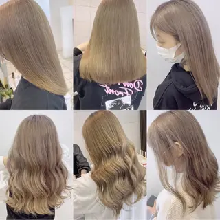ロング カラー 渡邊 唯のヘアスタイル