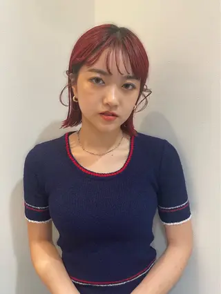 ショート カラー もりしま あやかのヘアスタイル