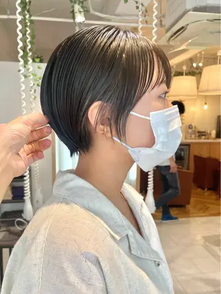 ショート カラー くがれいじ 梅田/ショート/ボブのヘアスタイル