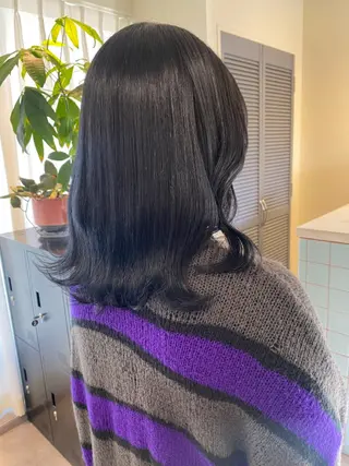 セミロング カラー 当日予約大歓迎💗 依田瑞希のヘアスタイル