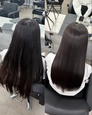 ロング 縮毛矯正支持率👑 No.1 SORAのヘアスタイル