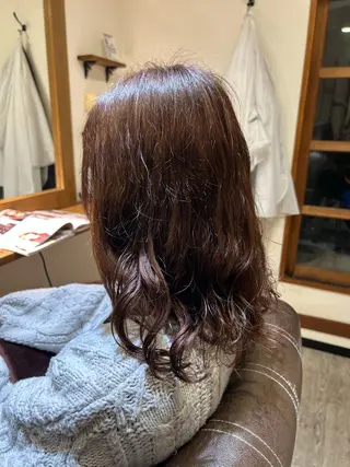 セミロング パーマ 鈴木 香奈のヘアスタイル