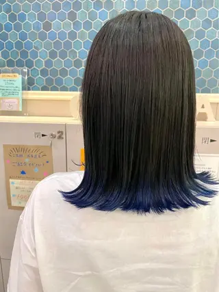 ミディアム カラー 大橋 拓実のヘアスタイル