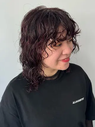 セミロング パーマ ご予約は2月まで！ maho‪🐈🎀のヘアスタイル