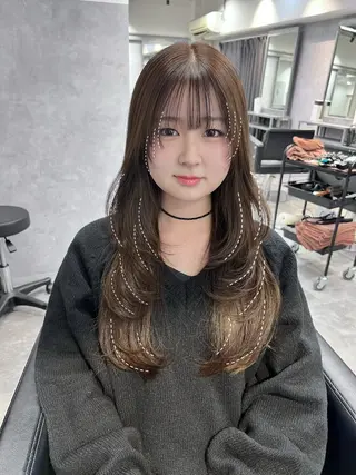 ロング カラー 透明感/レイヤー 🇰🇷tomonaのヘアスタイル