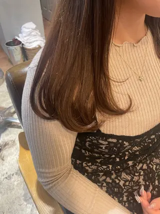 セミロング 田中 志織のヘアスタイル