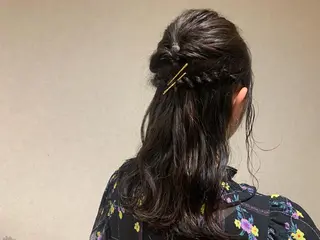 ロング カラー ヘアアレンジ yamauchi mikuのヘアスタイル
