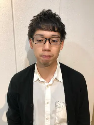 ショート パーマ メンズ Lolonois池田 代表 鍜治本颯太のヘアスタイル