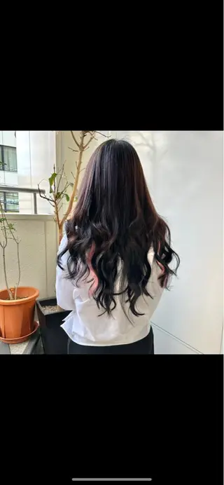 ロング カラー メンズ特化シャドウパ ーマラウンドマッシュのヘアスタイル