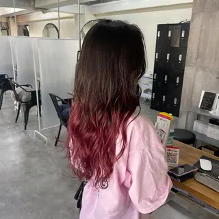ミディアム カラー パーマ ヘアアレンジ メンズ キッズ ネイル マツエク・マツパ 切りっぱなしヘアボブ ミディアムヘアRYOのヘアスタイル