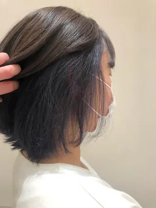 ミディアム メンズパーマ、カラー 大募集村上莉奈のヘアスタイル