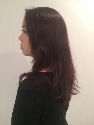 ロング カラー 山口 穂野香のヘアスタイル