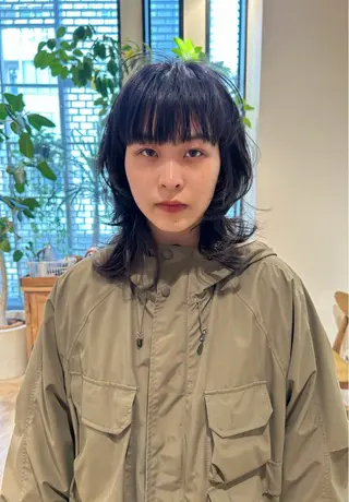 ミディアム ボブ・レイヤー ・パーマ【iri】のヘアスタイル