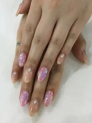 ネイル 💎🐰 saki. m 🐰💎のネイルデザイン