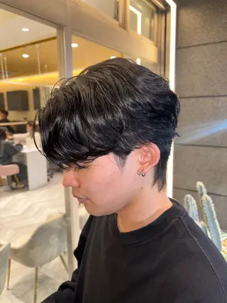 ショート パーマ メンズ 🥇メンズパーマ /縮毛矯正/木村神心のヘアスタイル