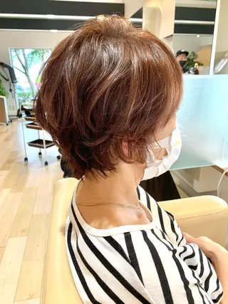 ショート パーマ 仲間 一貴のヘアスタイル