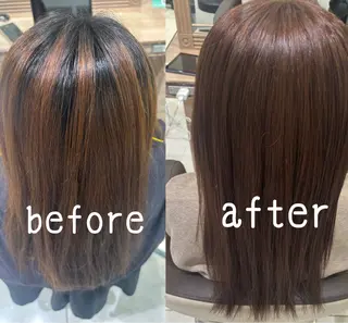 セミロング ☁🫧縮毛矯正 /沖春奈🪽🫧のヘアスタイル